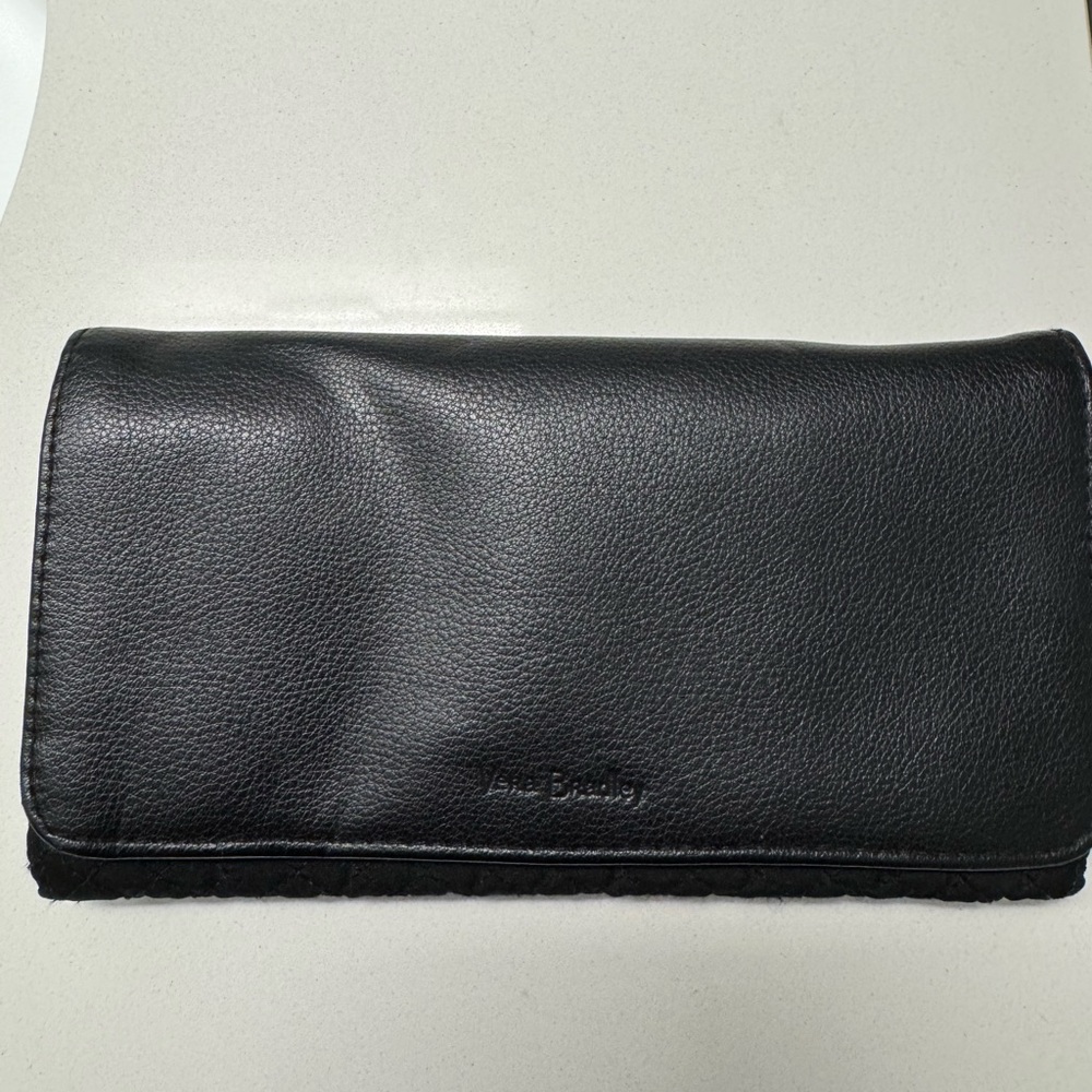 Vera Bradley Black Leather Wallet